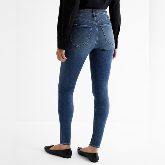Express Super High Rise Front Seam Skinny Jeans, Size 8 - Picture 9 of 10